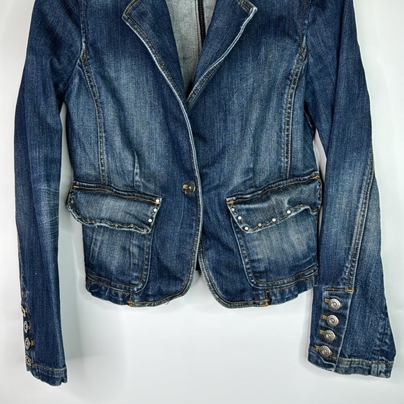Vintage Tommy Hilfiger Denim Jean Jacket Size Small Y2K - Picture 3 of 9